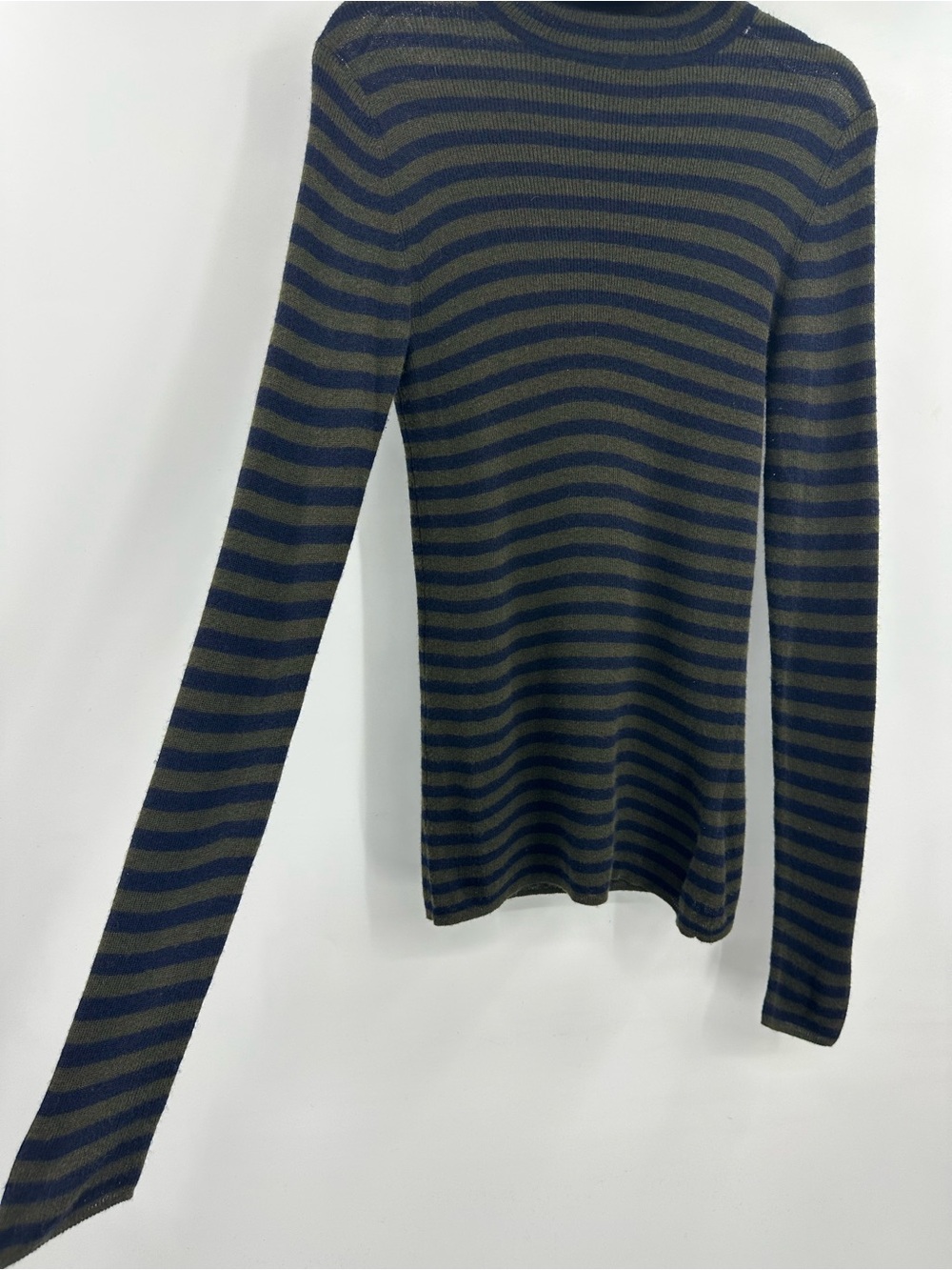 Vince Cashmere Striped Turtleneck Sweater - Picture 2 of 11
